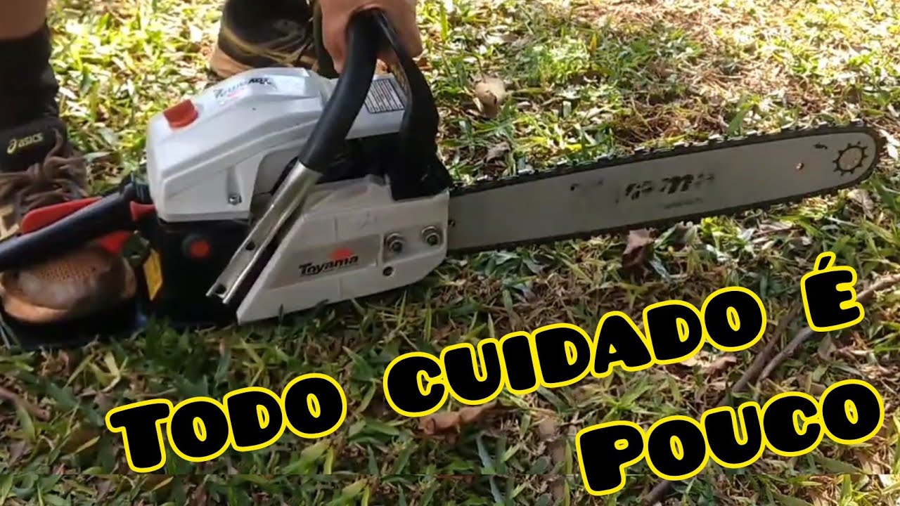 Motoserra Toyama TCS58H!  Testando ela!!