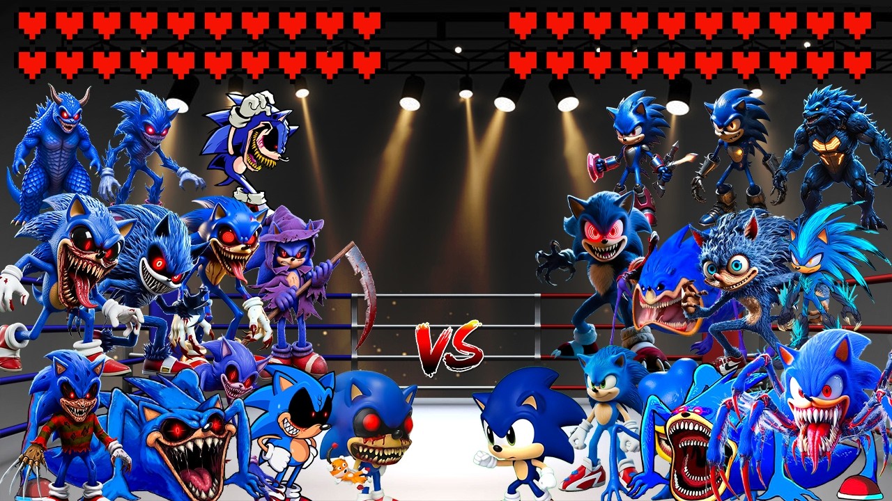 Sonic.exe Monster Evolution vs Sonic Monster Evolution! Meme battle