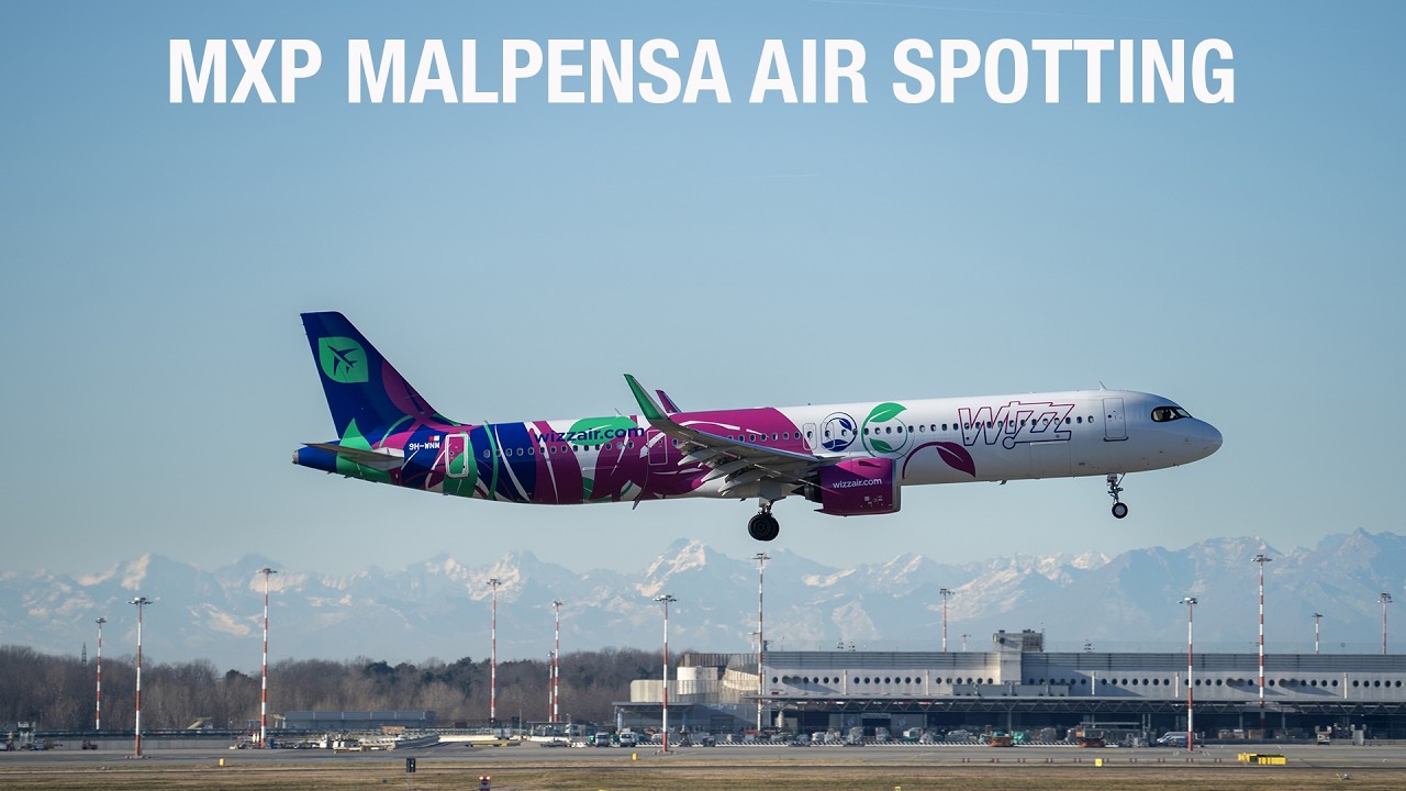 16 Mins of Plane Spotting at MXP Milano Malpensa Airport | 4K | Airplanes Takeoffs and landings
