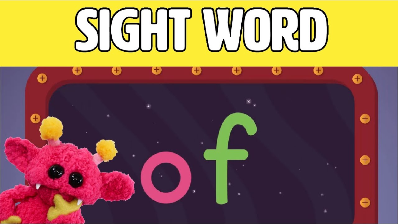 OF - Let's Learn the Sight Word OF with Hubble the Alien! | Nimalz Kidz! Songs and Fun!