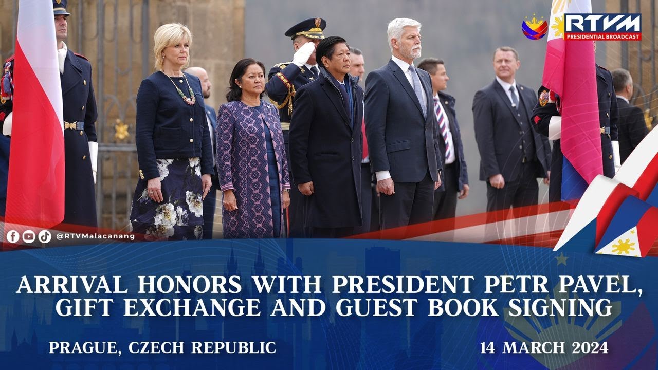 Arrival Honors with President Petr Pavel, Gift Exchange and Guest Book Signing 3/14/2024