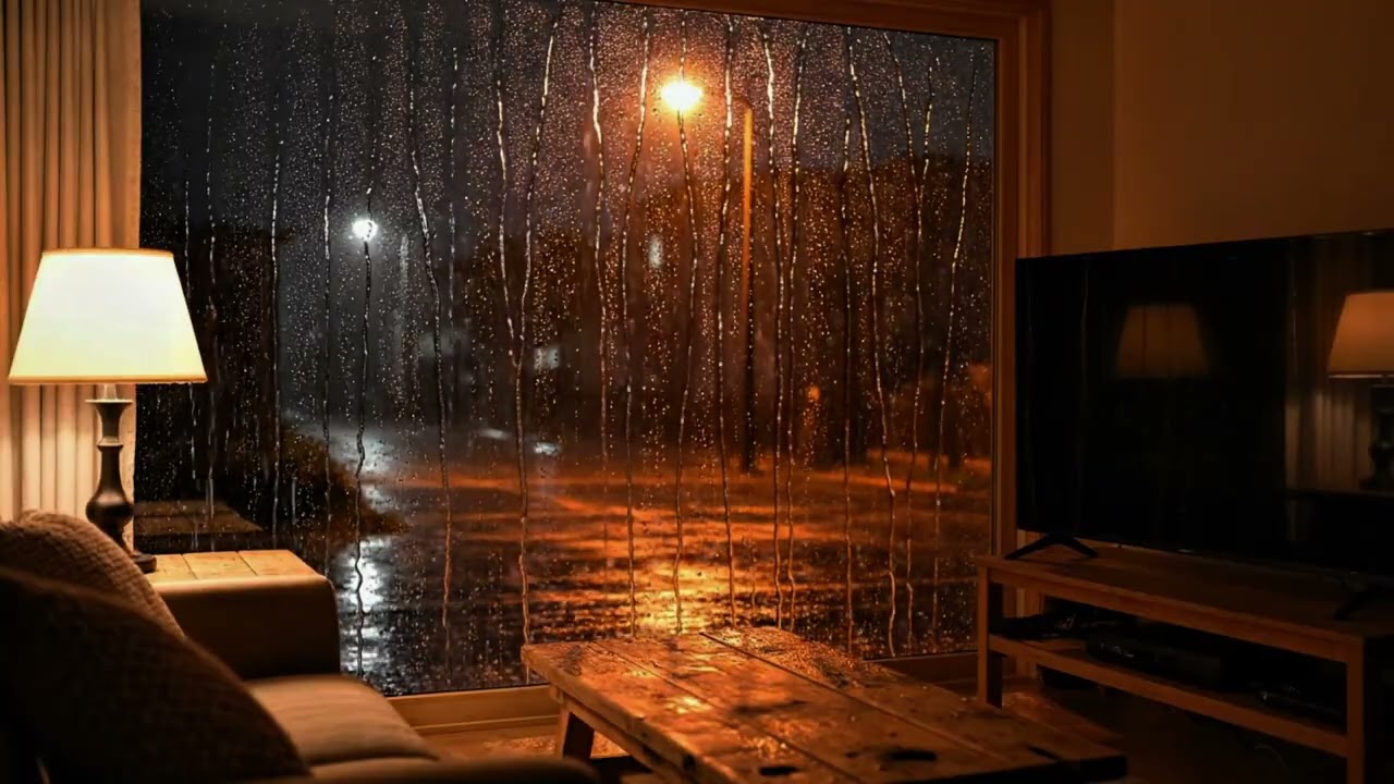 30 Minutes Heavy Rain Sounds 🌙 ASMR for Relaxation & Insomnia