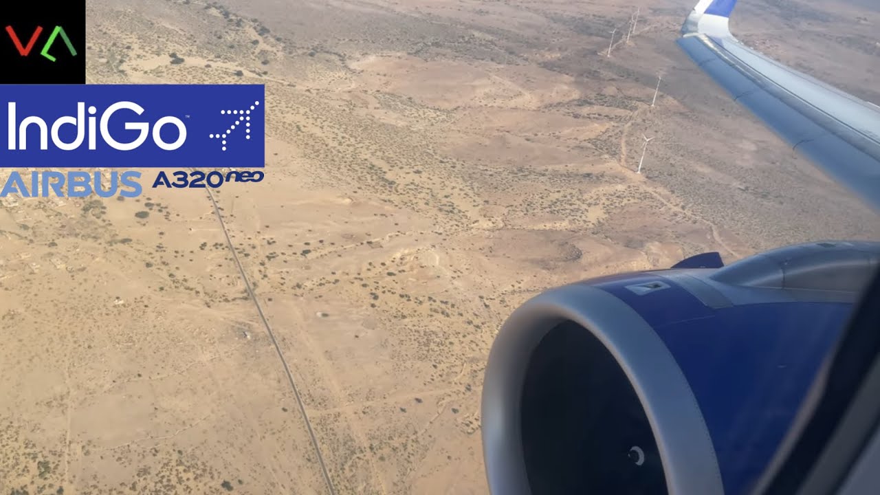 IndiGo A320neo Landing Jaisalmer