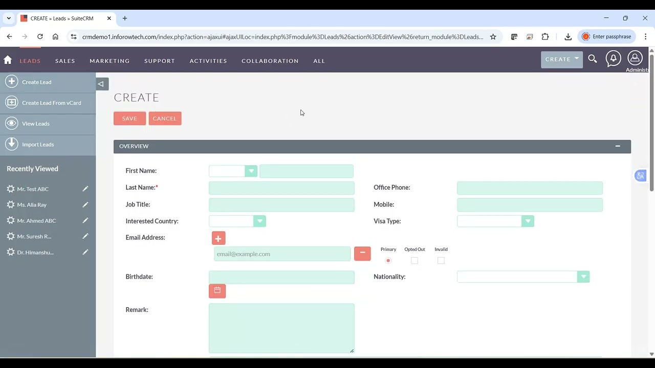 CRM for Immigration Consultants | Complete Demo (Part 1)