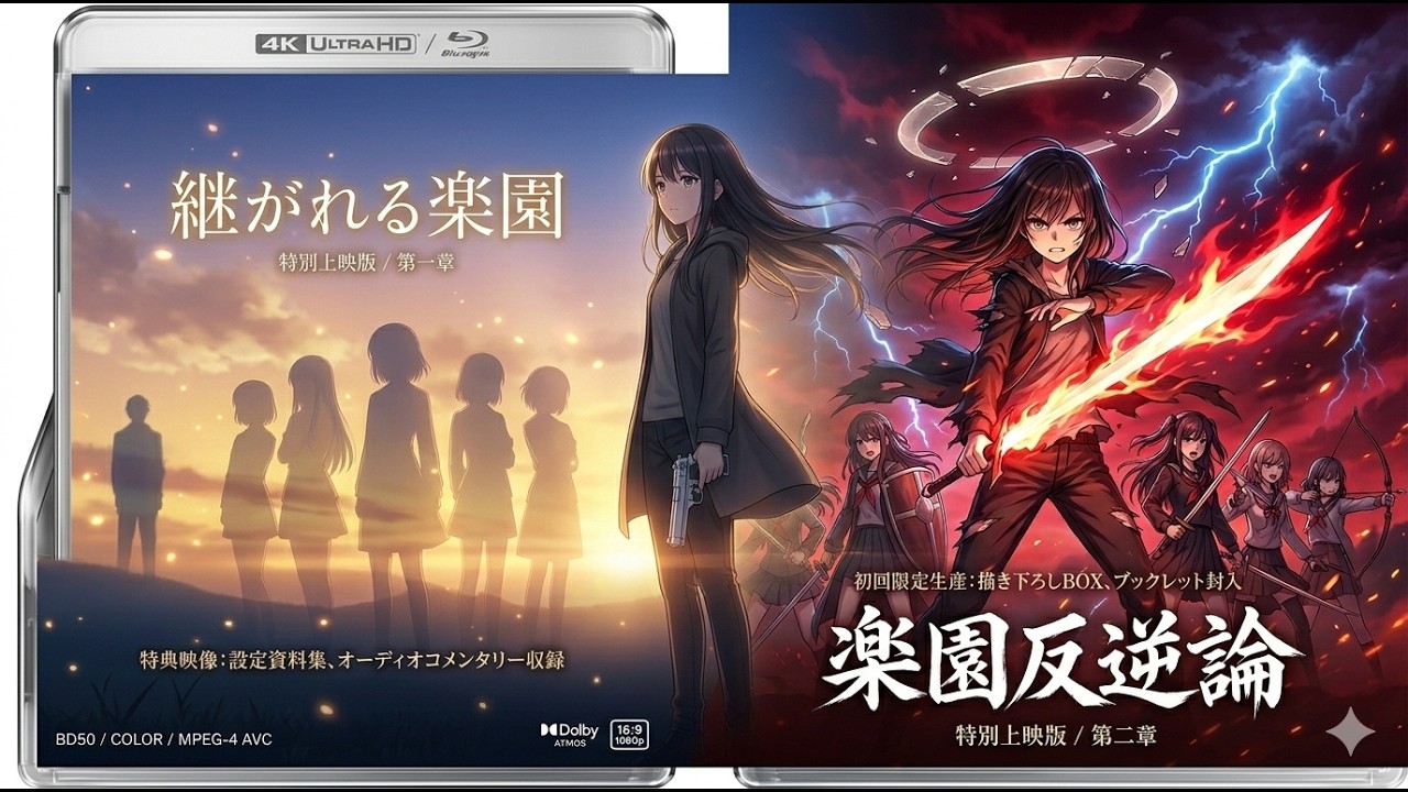 【アニメOP風2部作】継がれる楽園 → 楽園反逆論｜Cinematic Symphonic Rock