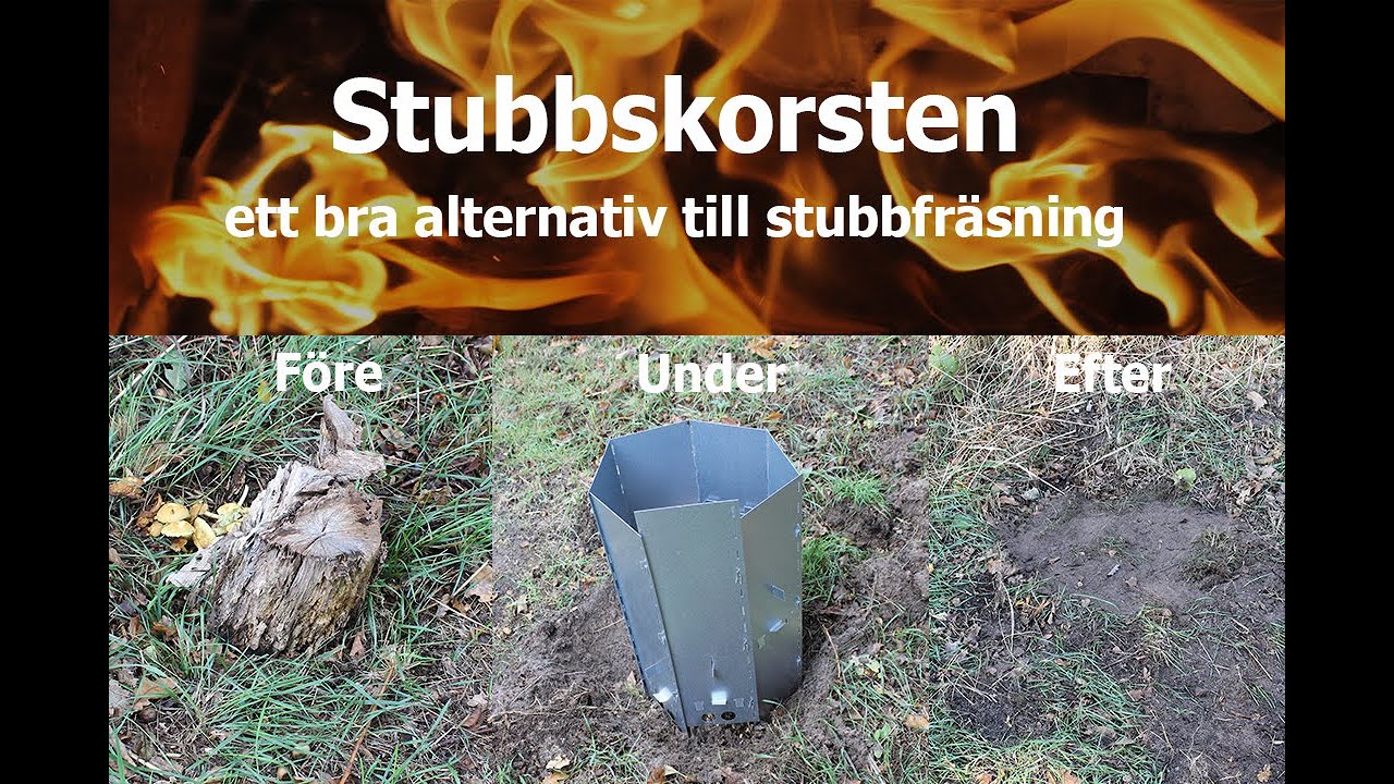 Ta bort stubbar sj&auml;lv med en Stubbskorsten, ett alternativ till stubbfr&auml;s  