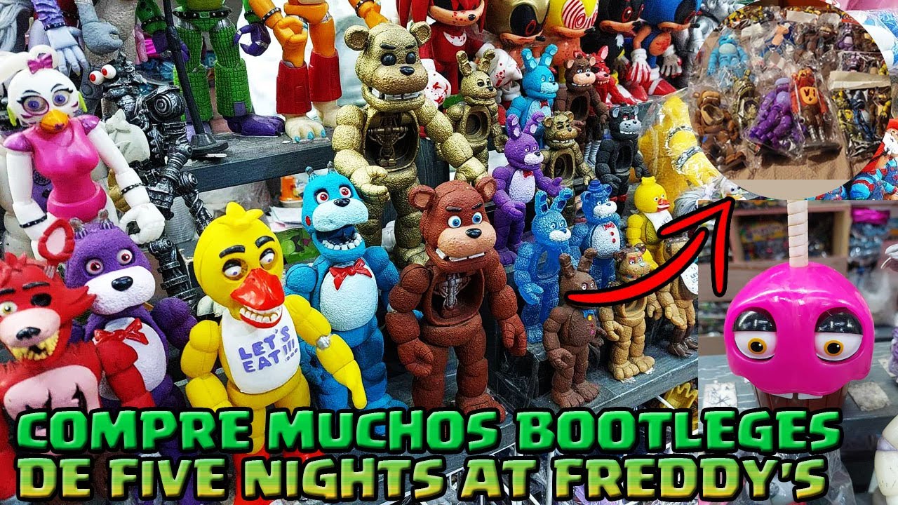 COMPRANDO MUCHOS BOOTLEGS DE FIVE NIGHTS AT FREDDY'S EN TEPITO 😱🔥
