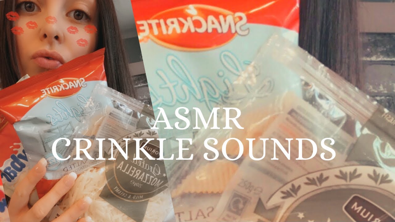 ASMR CRINKLY FOOD PACKAGING (Crinkle sounds) *Whispered*
