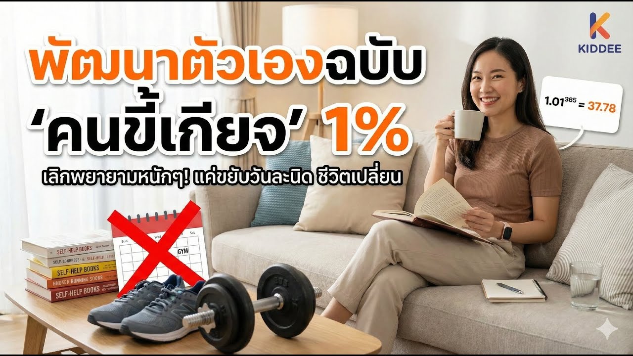 กฎ 1% ที่เปลี่ยนชีวิตคุณได้โดยไม่รู้ตัว | คิดดี KIDDEE