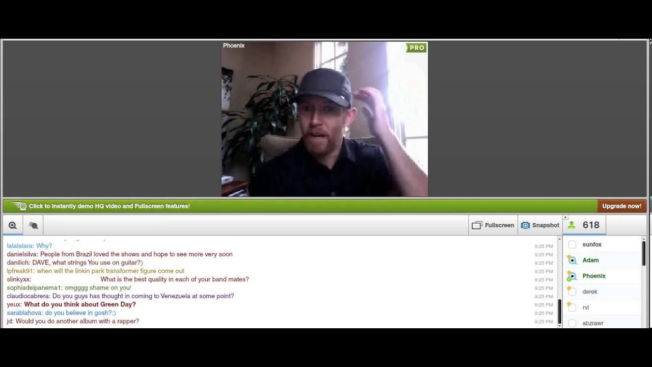 Phoenix of Linkin Park LPU Chat 23/1/13