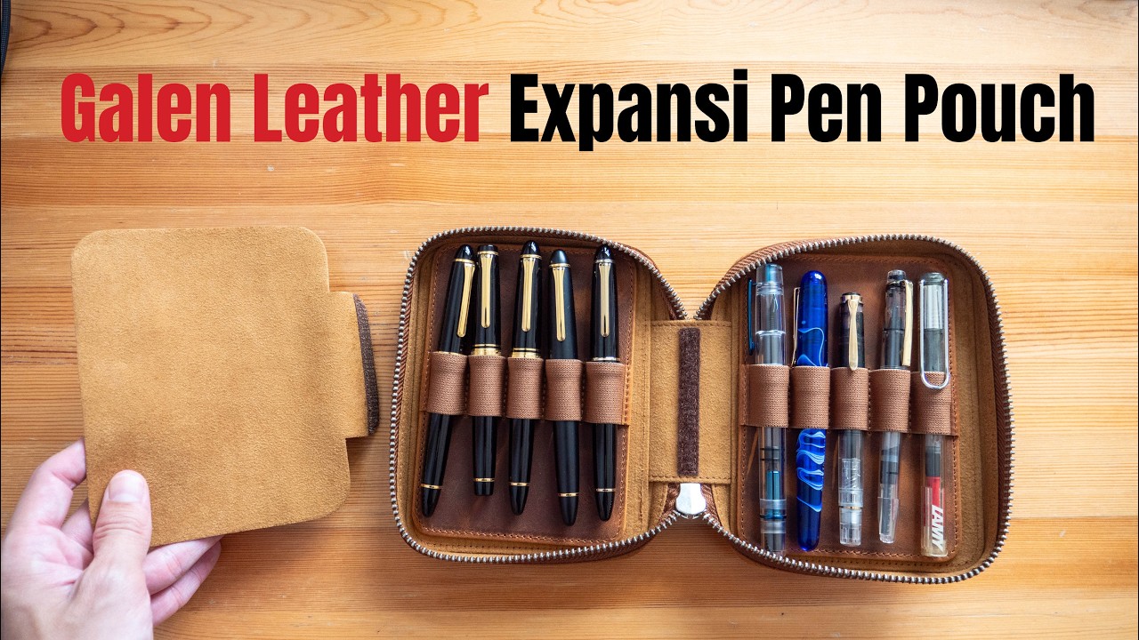 Galen Leather Expansi Pen Pouch (review): I love this
