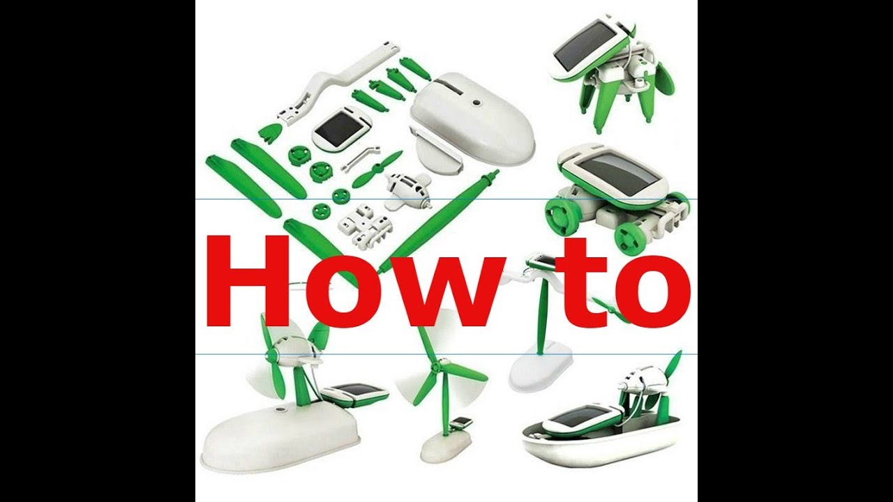 How to: 6 in 1 Solar Robot Kits from Ebay