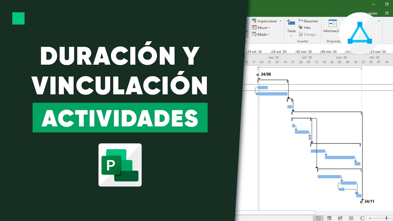 TUTORIAL MS PROJECT: Duración y vinculación de actividades | Acadity