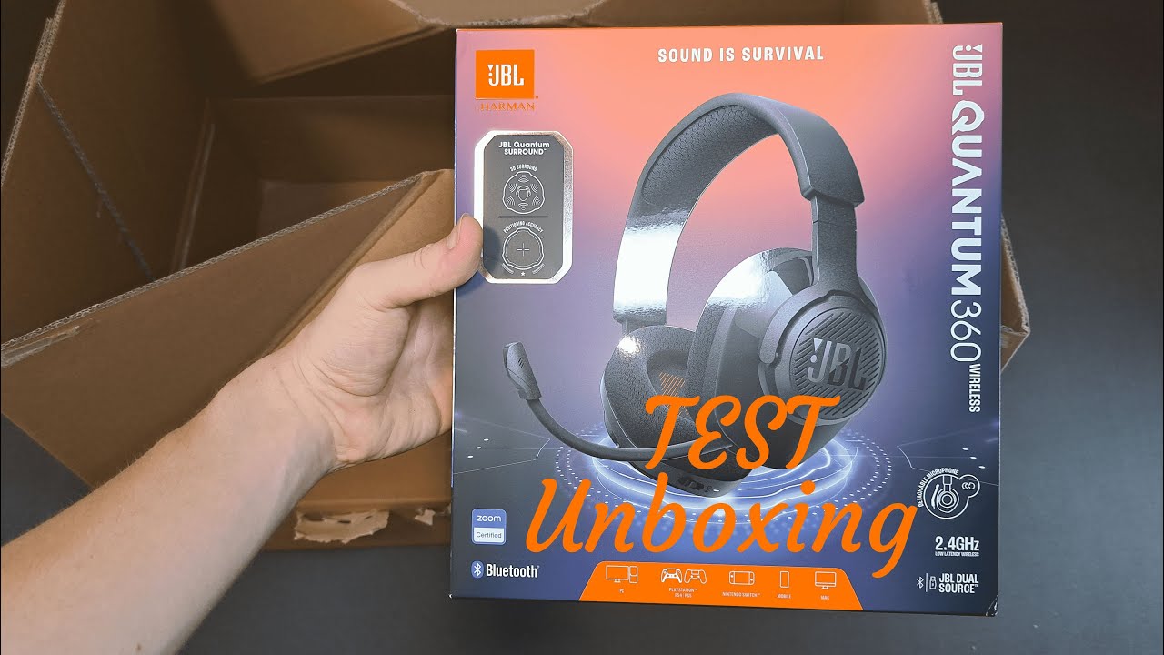 JBL Quantum 360 Wireless Test - Unboxing