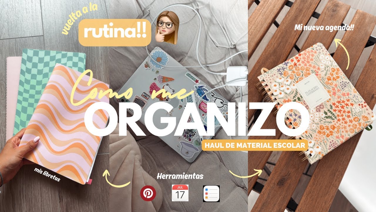 Como me ORGANIZO!! 🤓 HAUL materias escolar y mi nueva AGENDA 🌼🖇️📒