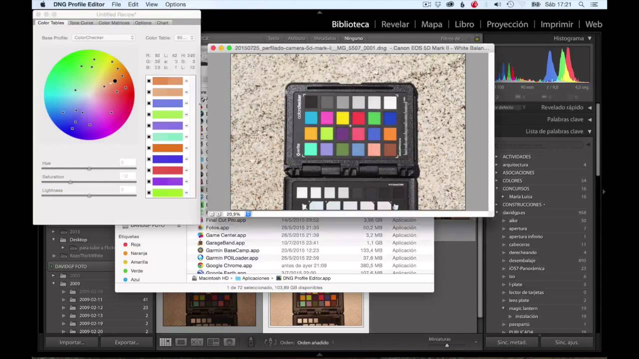 Creando un perfil de cámara con ColorChecker y Adobe DNG Profile Generator