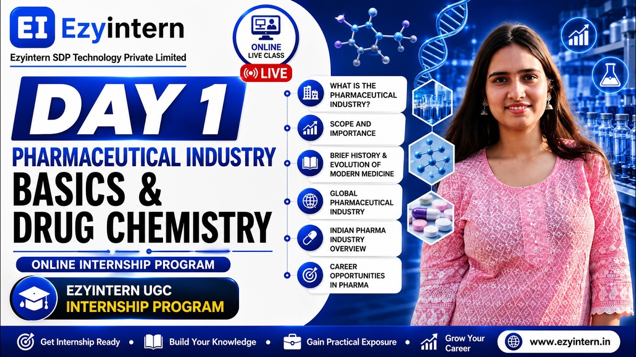 Day 1: Introduction to the Pharmaceutical Industry | EzyIntern UGC Internship Program