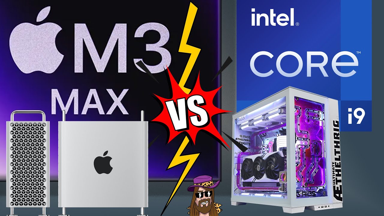 Коя е ПО-МОЩНАТА МАШИНА - Mac Pro M3 Max или Aethelth-RIG ULTIMATE?