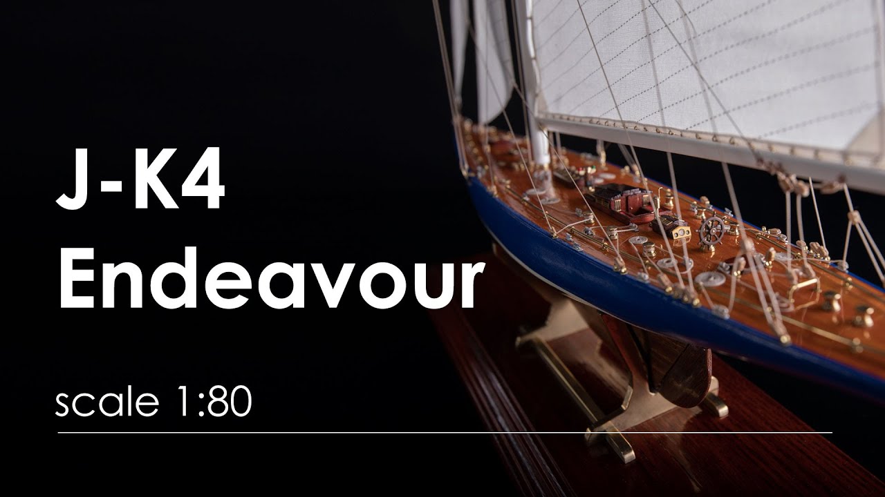 JK4 Endeavour Yacht Model. Scale 1/80