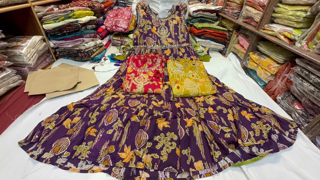 Chickpet Wholesale Festive Special Umbrella Kurtis & Kurti sets. Single piece courier avail.