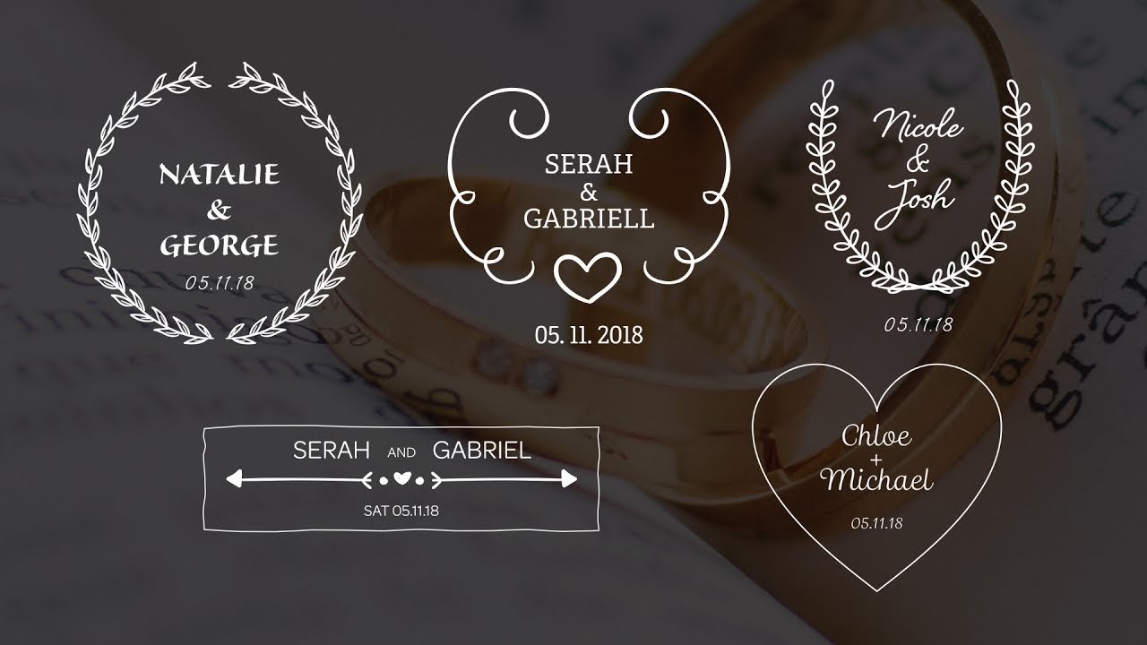Create Wedding Titles with After Effects - Motion Graphics Tutorial