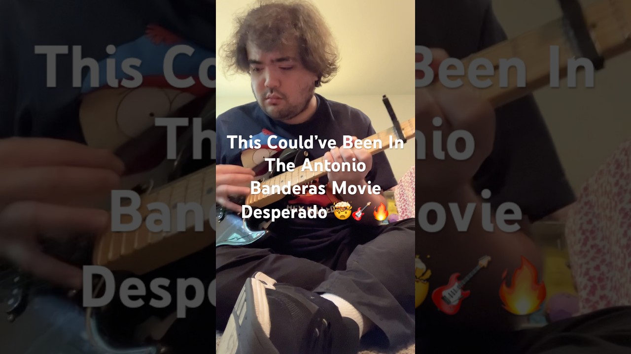 This Could&rsquo;ve Been In The Antonio Banderas Movie Desperado🤯🎸🔥#guitar #viral