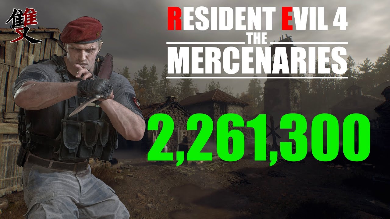 Resident Evil 4 Remake Mercenaries - 2,261,300 Krauser Village S++ | World Record Strategy