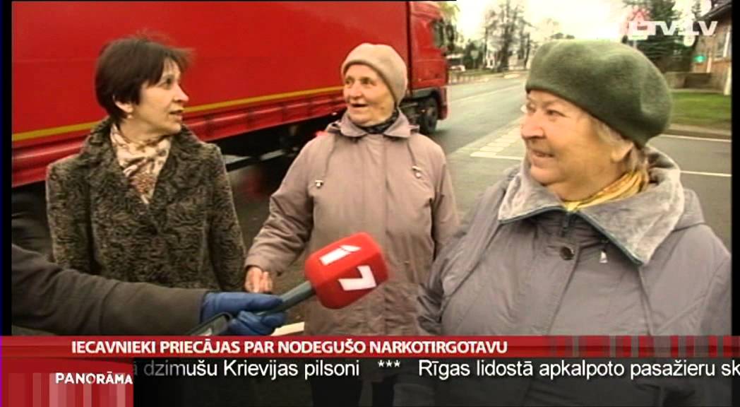 Iecavnieki priecājas par nodegušo narkotirgotavu