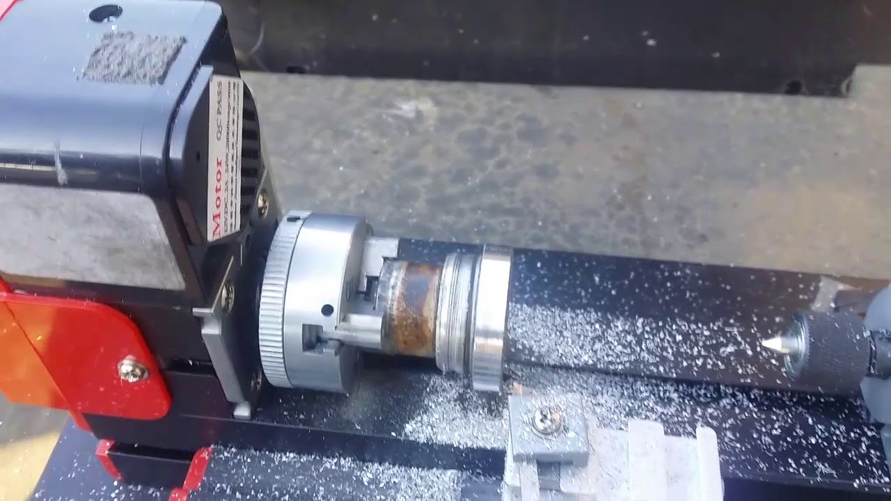 Chinese Micro Lathe Cutting 40mm Stock