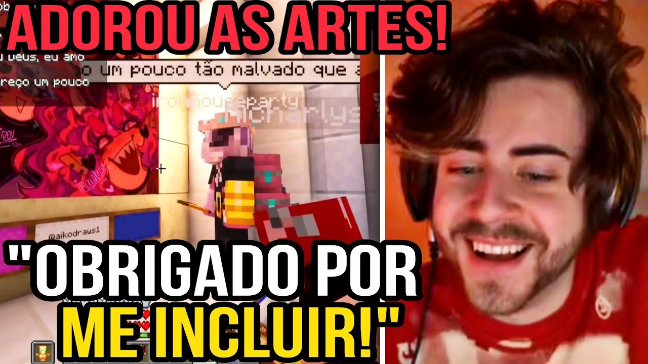 CELLBIT MOSTRANDO O MUSEU PRA IRONMOUSE | MINECRAFT QSMP