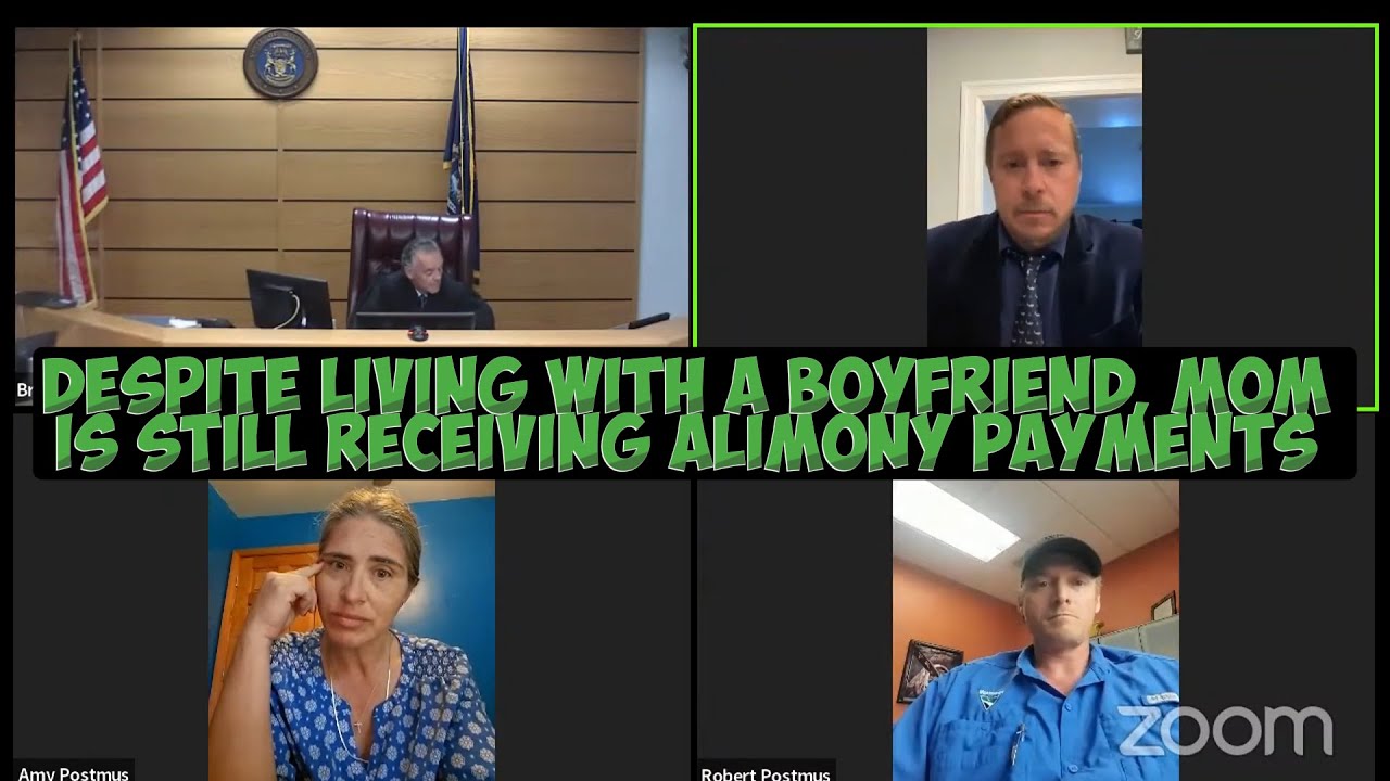 Despite Living with a Boyfriend, Mom Is Still Receiving Alimony Payments