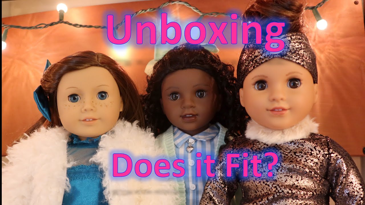 UNBOXING AMERICAN GIRL CLAUDIE HARLEM FASHION ROW OUTFITS! Do the outfits fit? | American Girl Doll