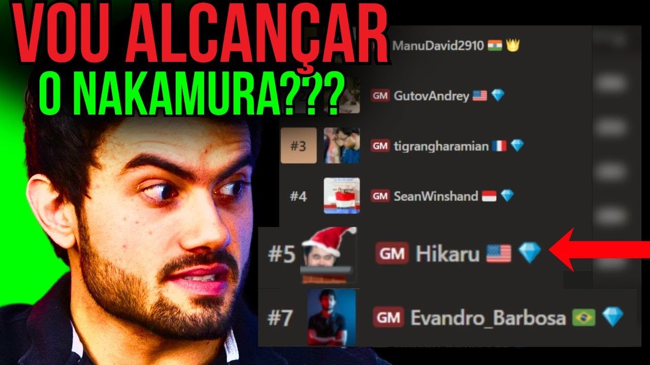 Será que consigo alcançar o Nakamura? Rumo ao TOP 5 do Xadrez Mundial!