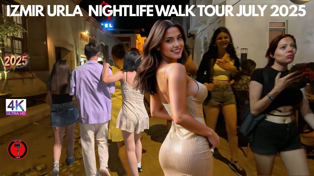 Izmir, Turkey | Urla Nightlife Walking Tour | July 11, 2025 [4K HD/60 fps]