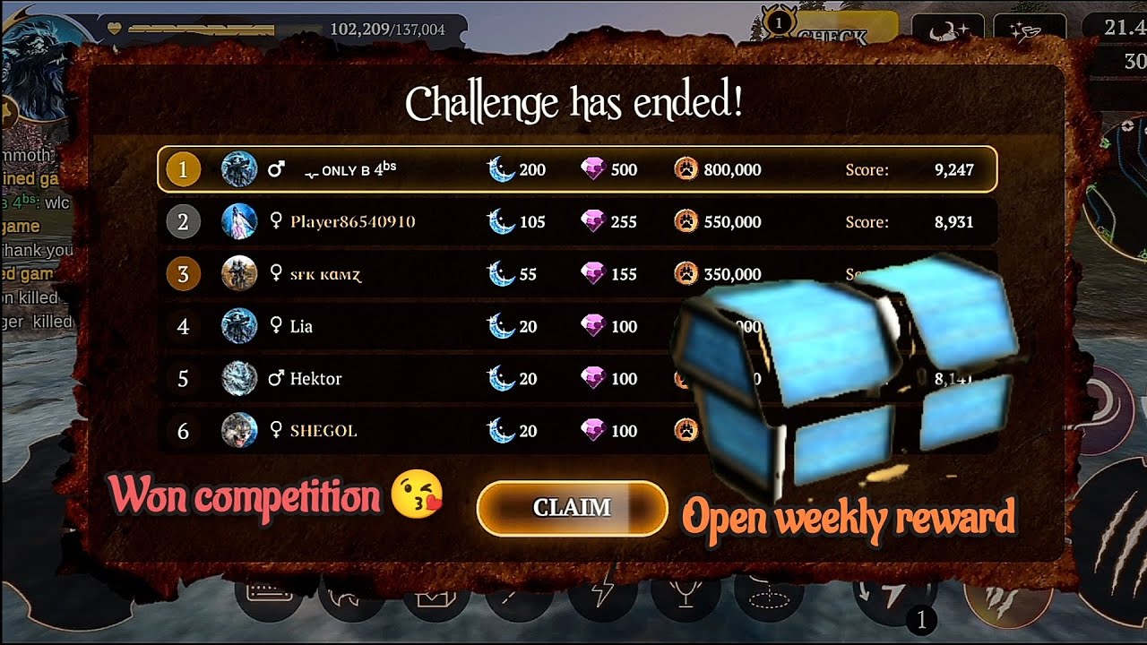 the wolf - win the competition | open weekly| hunting big champ ❗