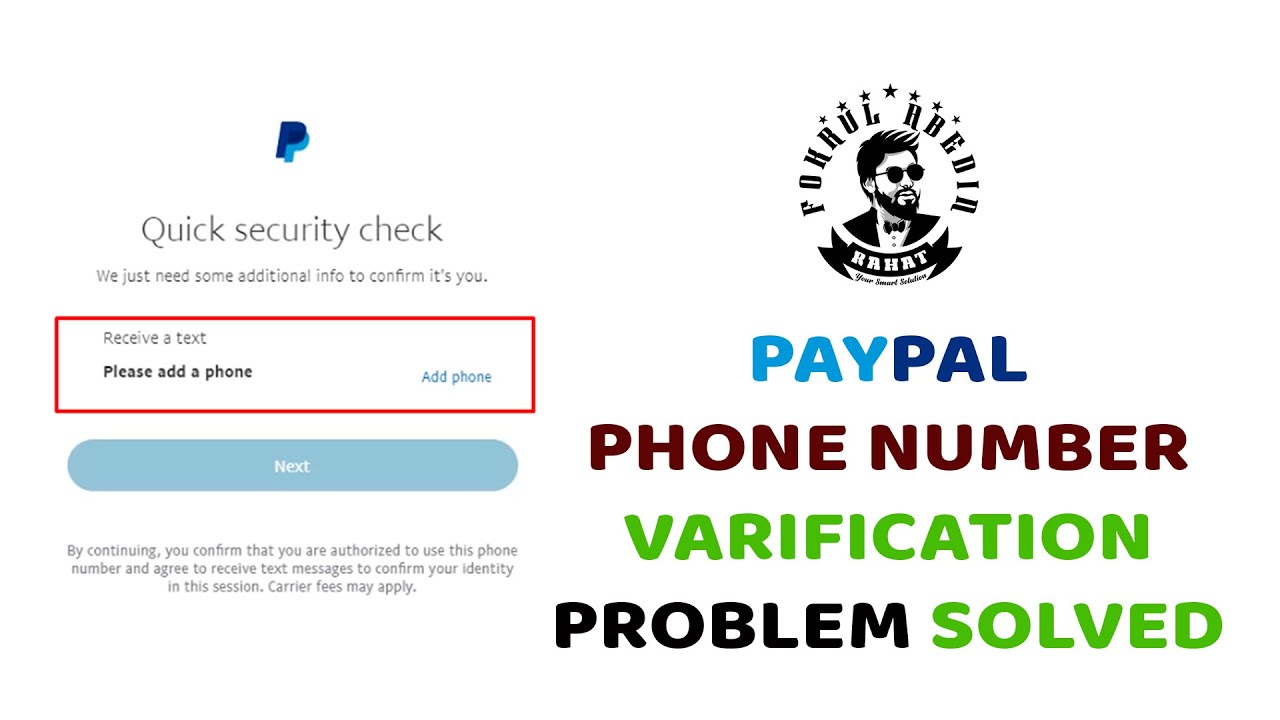 PayPal number verification bypass 2021 - PayPal Mobile Number Problem Solved