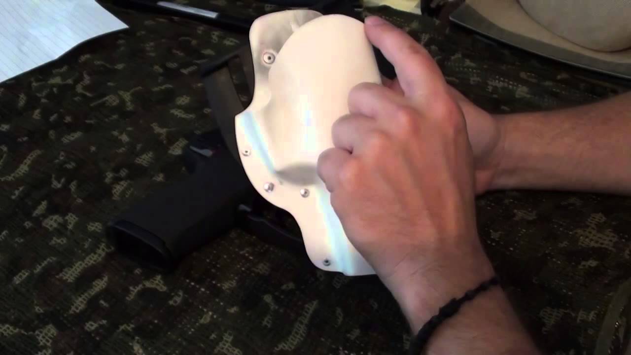 make your pistol holster from pvc by camo your rifle