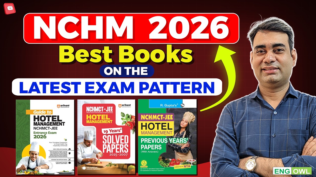 NCHM JEE | Best to Books to prepare NCHM JEE 2026 | NCHM JEE Books