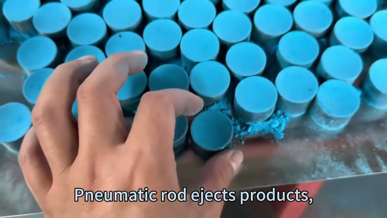 Billiard chalk block forming machine