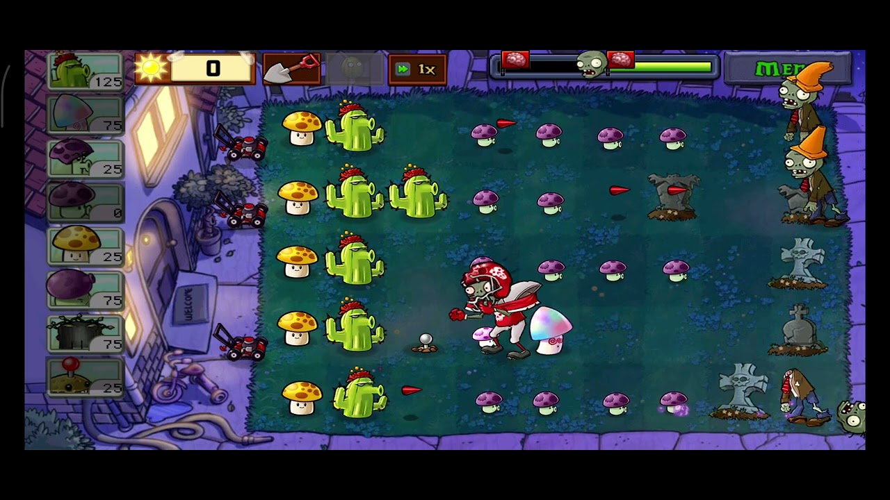 Plants vs Zombize #pvzgameplay  night #pvz 