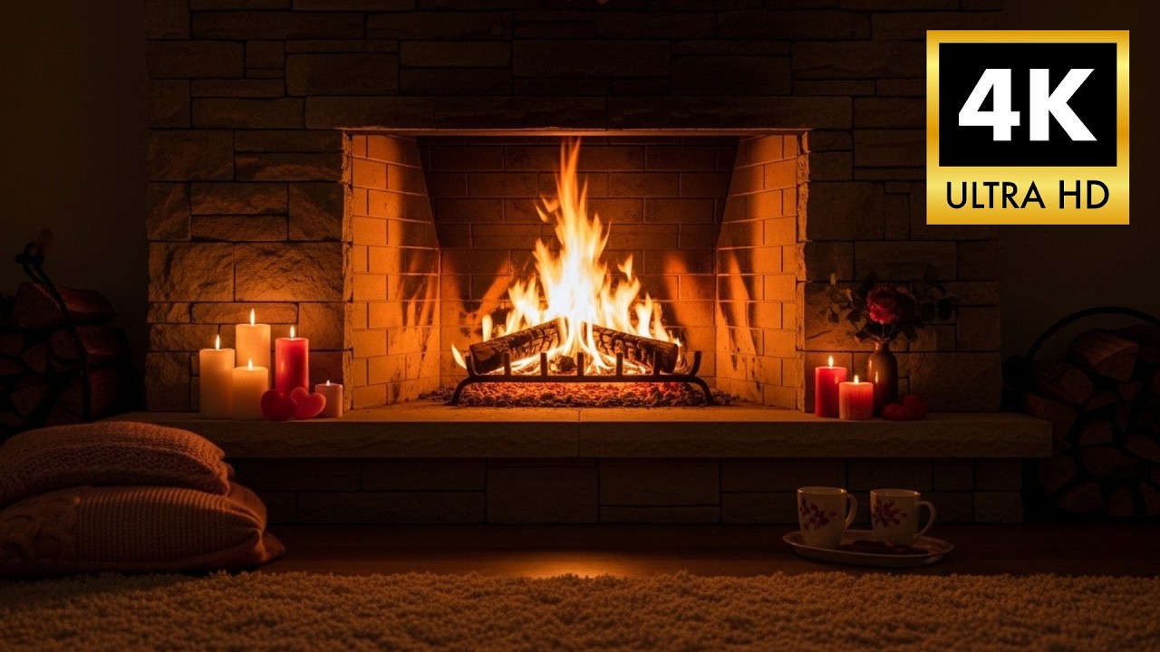 🔥Cozy Fireplace | 3 Hours | No Music | Stress Relief
