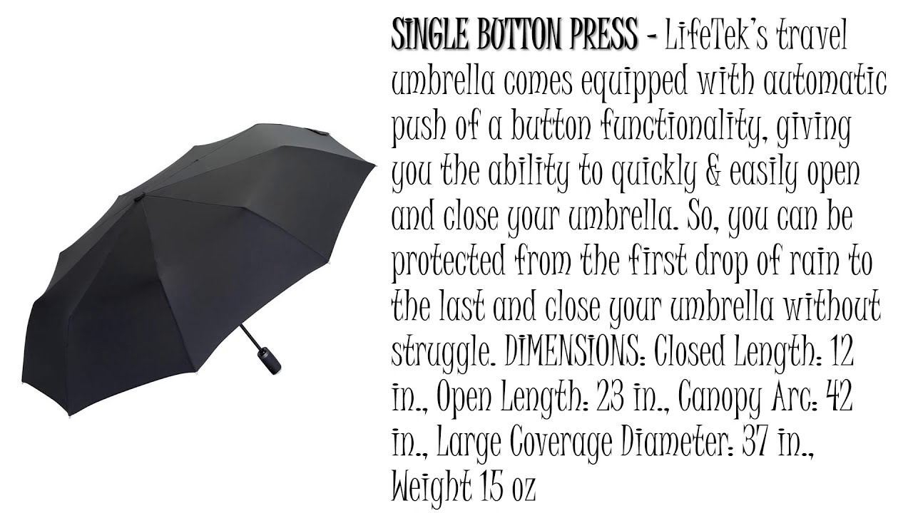 Windproof Travel Umbrella Compact Automatic Open Close Wind Resistant for Men and Women
