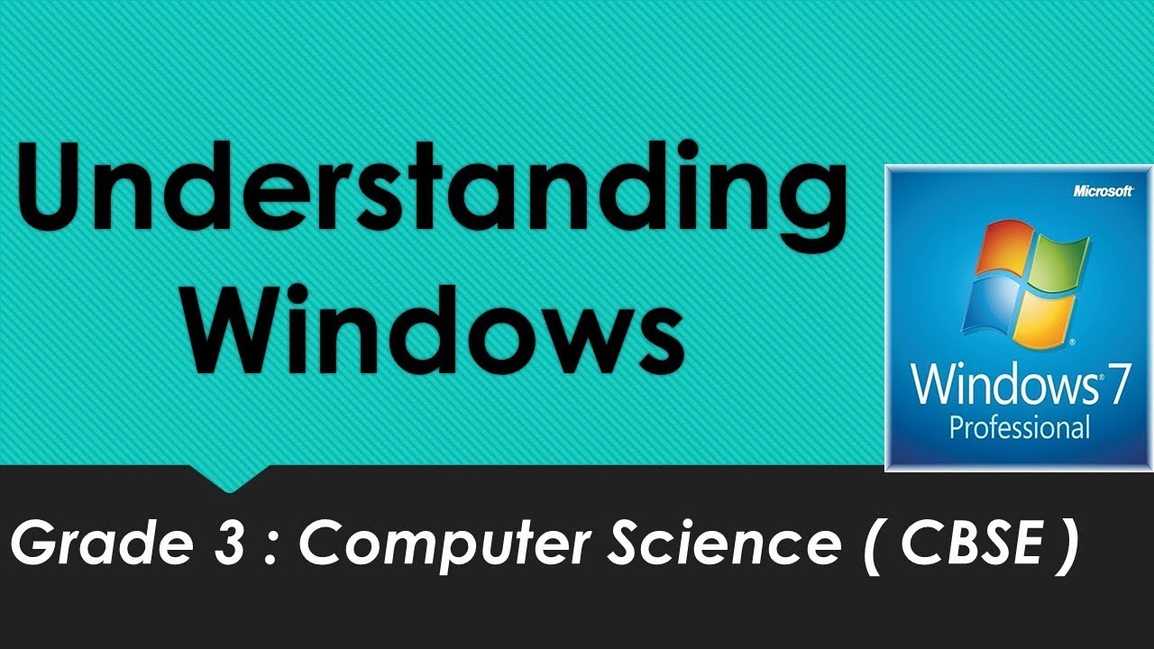 Understanding Windows ( Grade 3 Computers) CBSE Lesson Explanation