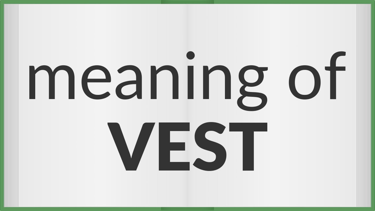Vest | meaning of Vest
