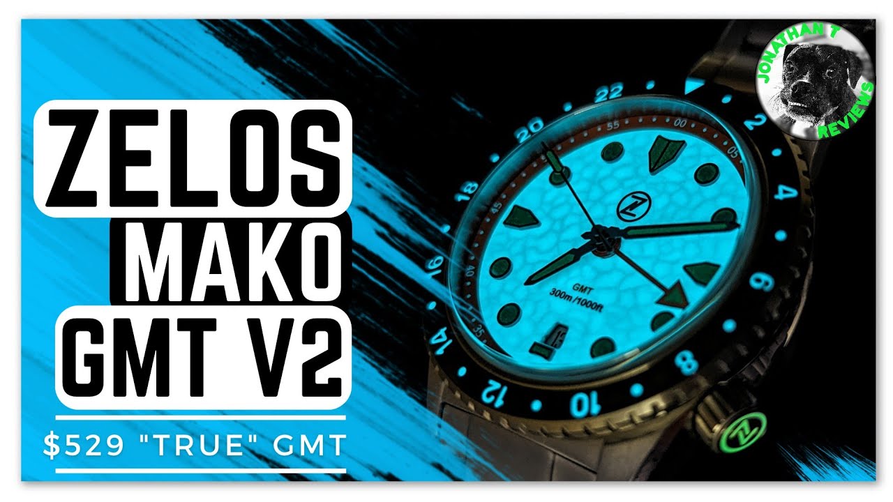 Zelos Mako GMT V2: Cool by Day, Ice Cold by Night! Not your ordinary full lume dial