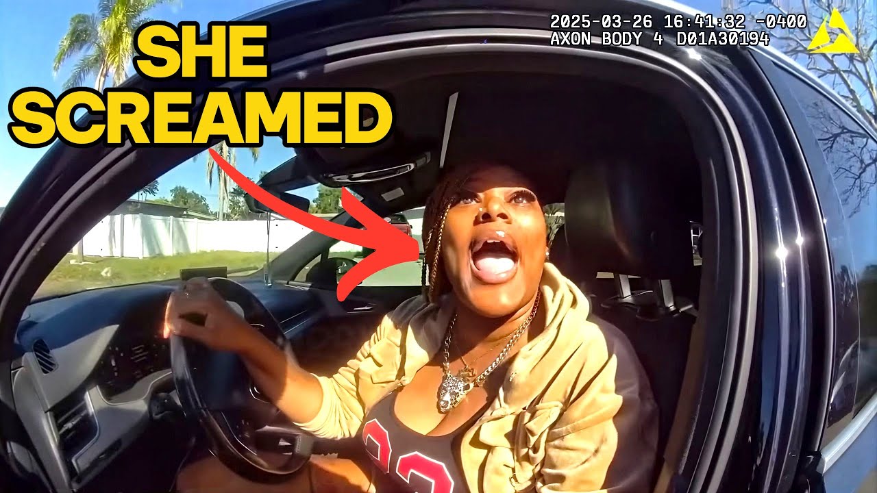 Florida Woman Screams at Cop During Traffic Stop - Instant Regret