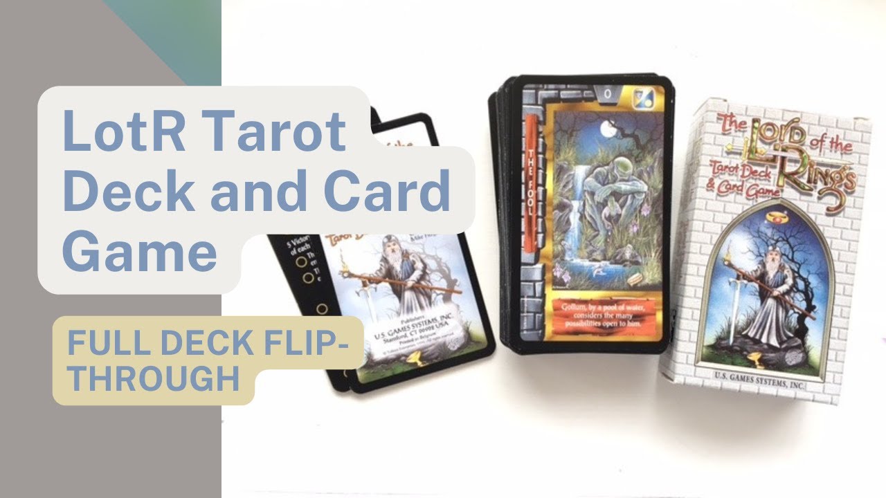 The Lord of the Rings Tarot Deck and Card Game Flip Through