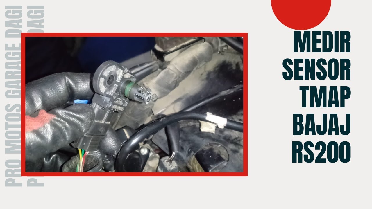 Medir sensor TMAP de una Bajaj RS 200 usando la especificación técnica del manual de fabricante