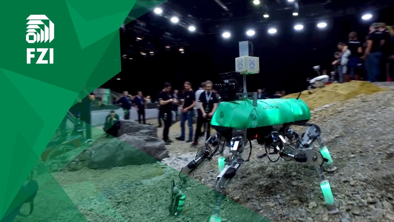 Walking Robot LAURON V - Planetary Sample Return Mission  at DLR SpaceBot Camp 2015