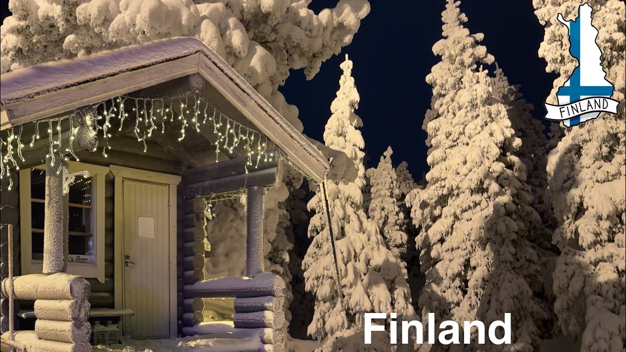 Finland . Walking around. Ruka Ski resort. November 2025 . 4k video  #subscribe 